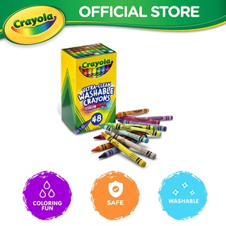 Crayola Ultra Clean Washable Color Max Crayons, Standard Size, Set of 48