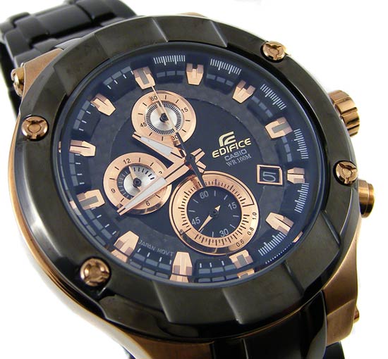 Casio Edifice EFX 500 Series Men s Chronograph Date Display Stainless Steel Strap Watch Shopee Singapore