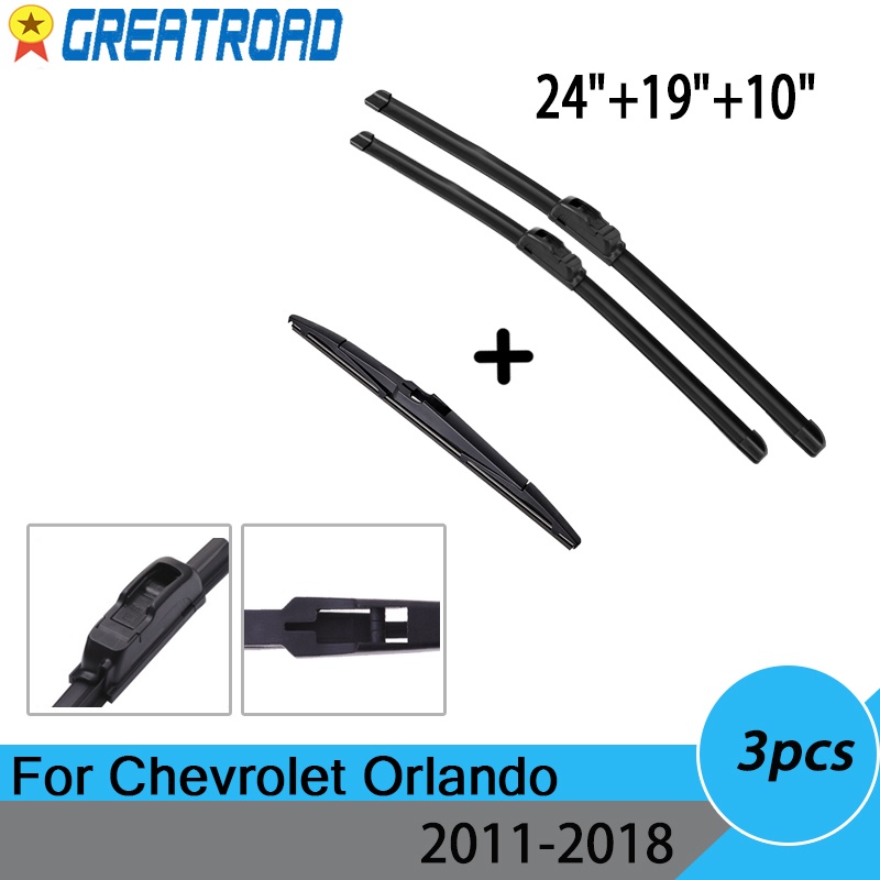 New arrival Wiper Front Rear Wiper Blades Set Kit For Chevrolet Orlando ...