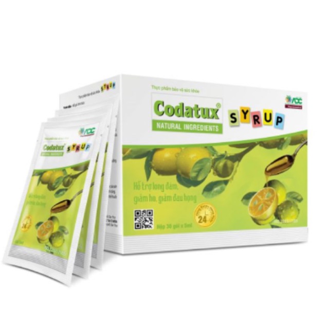 Codatux Sirup Reduce Cough, Reduce Wheezing (Box Of 30 Packs