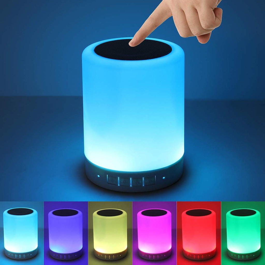 Bluetooth Speaker with Microphone for Calls and RGB Mood Lights & Night