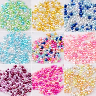 1000Pcs Pearl Beads for Jewelry Making 28 Colors 8mm Pearl Beads with  Charms Multicolor Round Spacer Pearl Beads for Bracelets Necklaces Earrings
