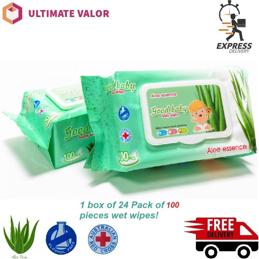 [SG SELLER] 100 pcs Wet Tissue, Wet wipe for Baby, Baby Wipes, No