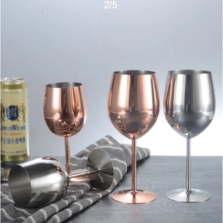 Nordic Drop Resistant Stainless Steel Wine Glass Tall Wine Glass Thickened  Metal Wine Glass Creative Bar Wine Glass Utensils