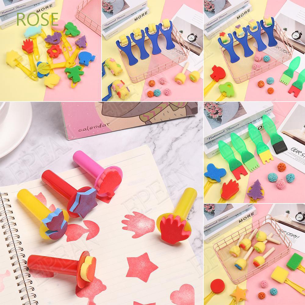 ROSE Kids Games Drawing Painting Tool Sponge Brushes