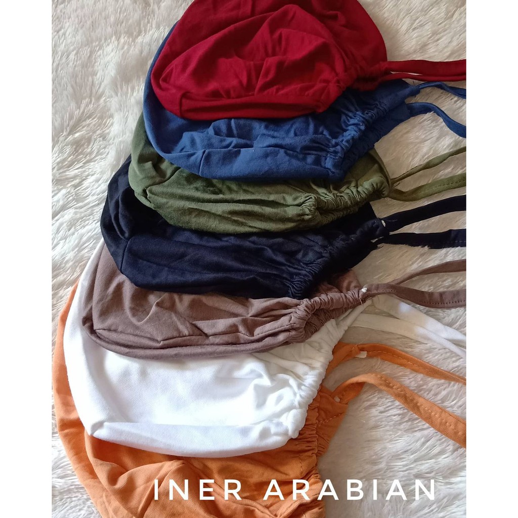 Inner Arab Tali Ciput Rayon Adem Spandex Premium - Gambar 2