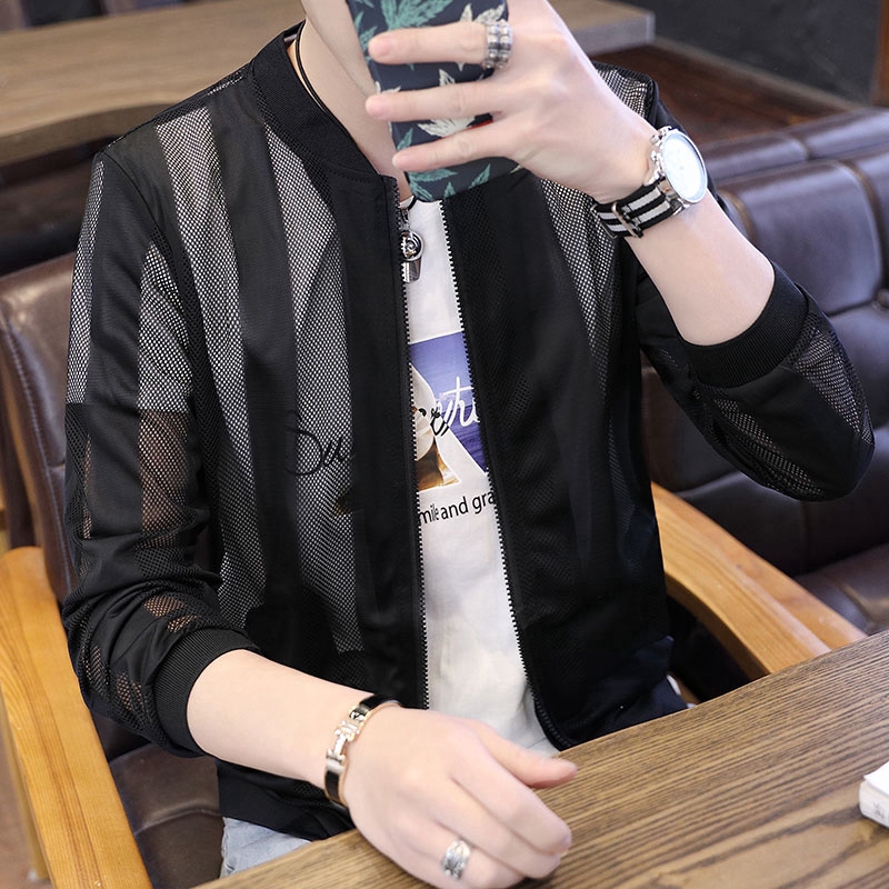 Men Summer Coat UV Jacket Sun Protection Clothing Breathable Thin Jacket for Men 防晒衣
