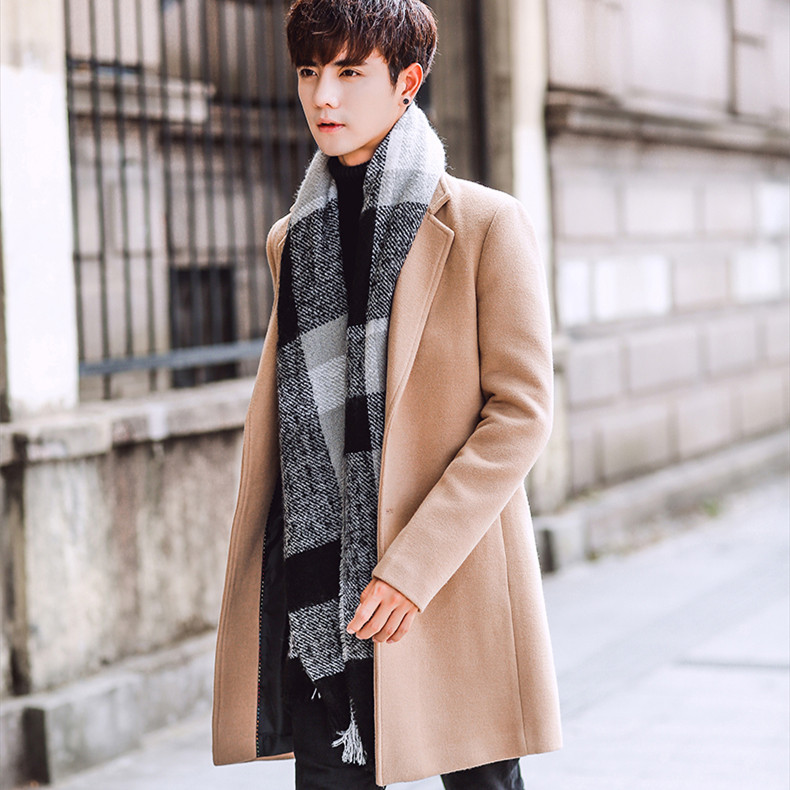 Jamickiki 2018 winter new men's woolen coat best sale