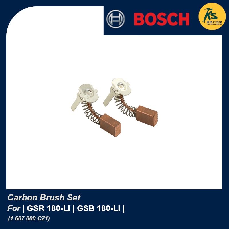 Bosch Carbon Brush Set For Gsr 180 Li Gsb 180 Li 1 607 000 Cz1 Shopee Singapore 1227