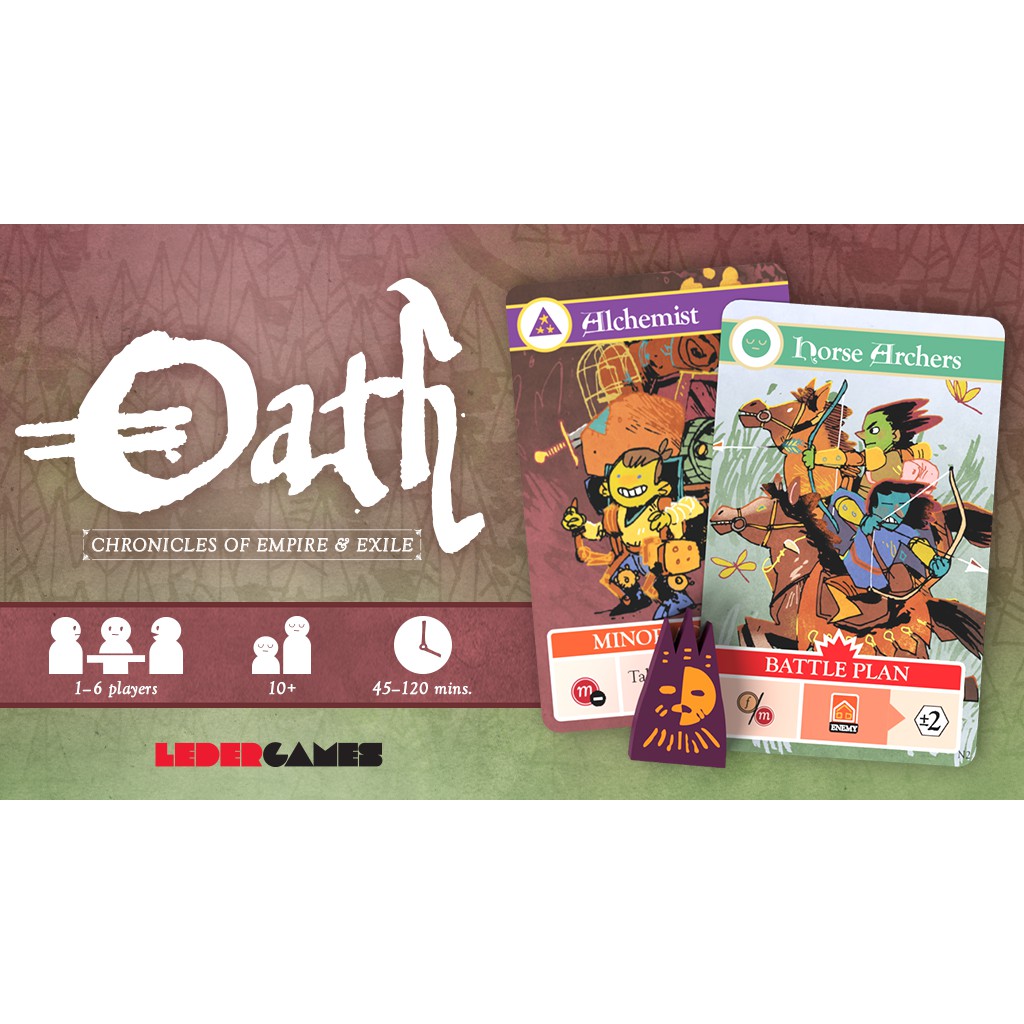 Oath Chronicles of Empire and Exile Kickstarter Board Game by Leder