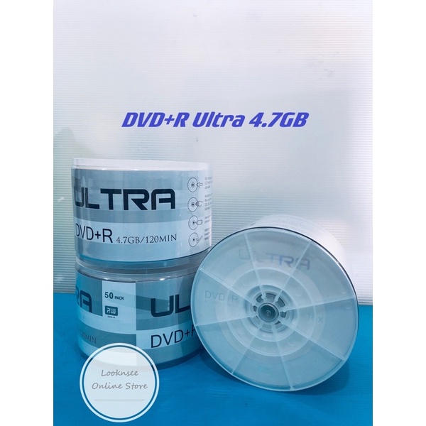 Ultra DVD+R / DVDR Silver Surface 4.7GB 120Min 16x ~ 50Pcs Per Pack ...