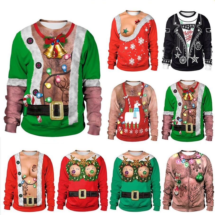 Ugly sweater 2024 man chest