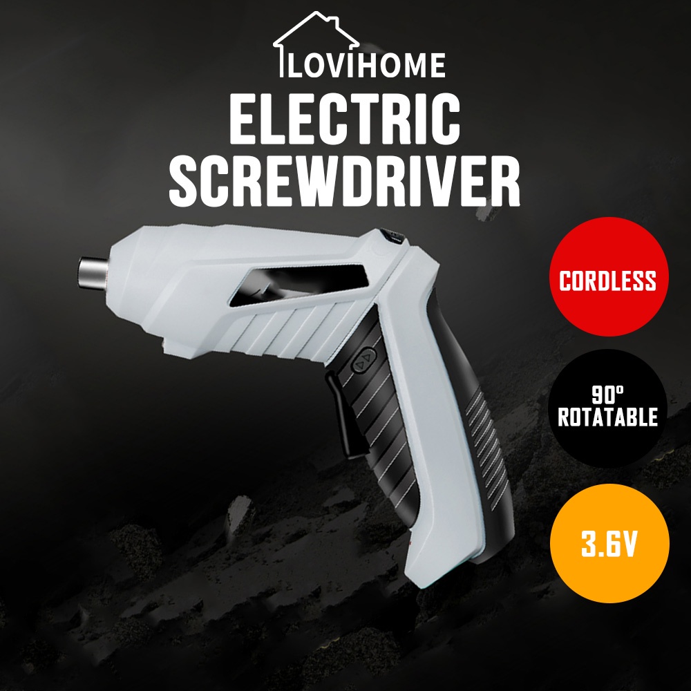 SG Premium Electric Screwdriver Drill Set - USB 3.6V Mini Power Screw Driver Tools Home Tool Kit Box 电钻