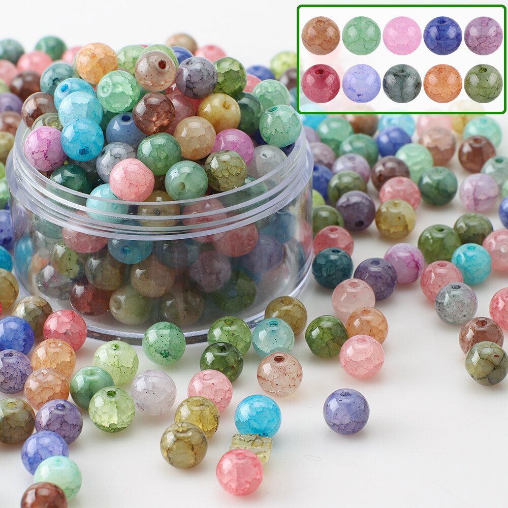 8mm 100pcs AB Color Crystal Glass Beads for Jewelry Making Faceted Clear  DIY Beads Loose Jewerly,earring ,necklace ,Hair Hoop DIY