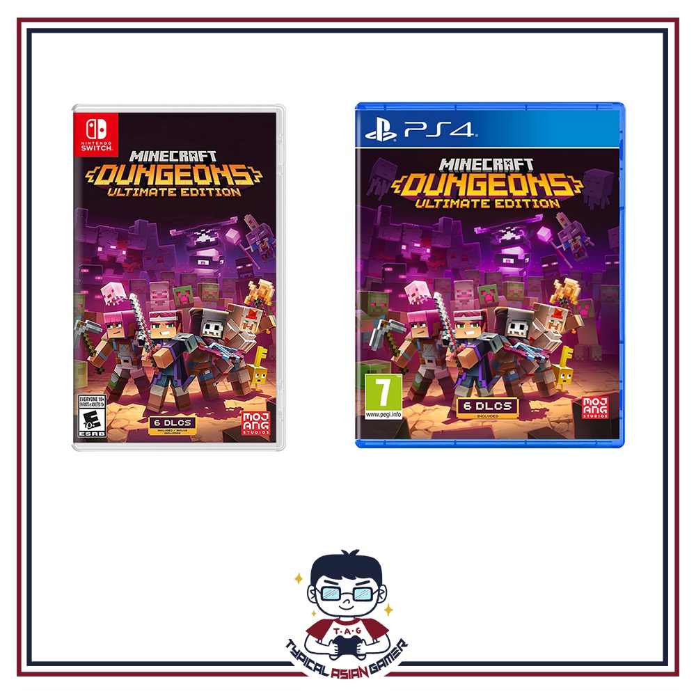 Minecraft [PS4/Switch] Edition Dungeons Singapore Shopee | Ultimate