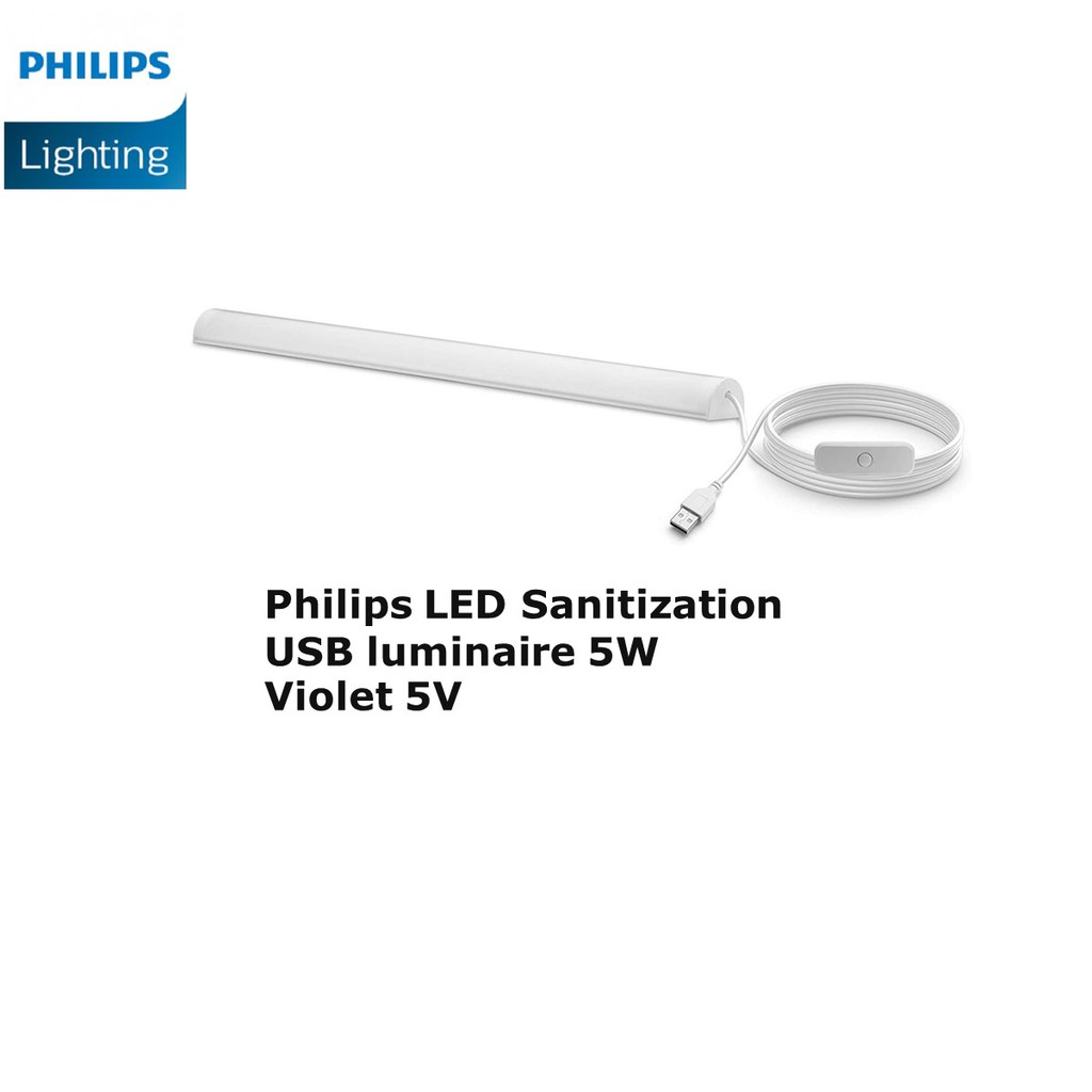 Philips Shopee Exclusive LED Sanitization USB luminaire 5W Violet 5V ...