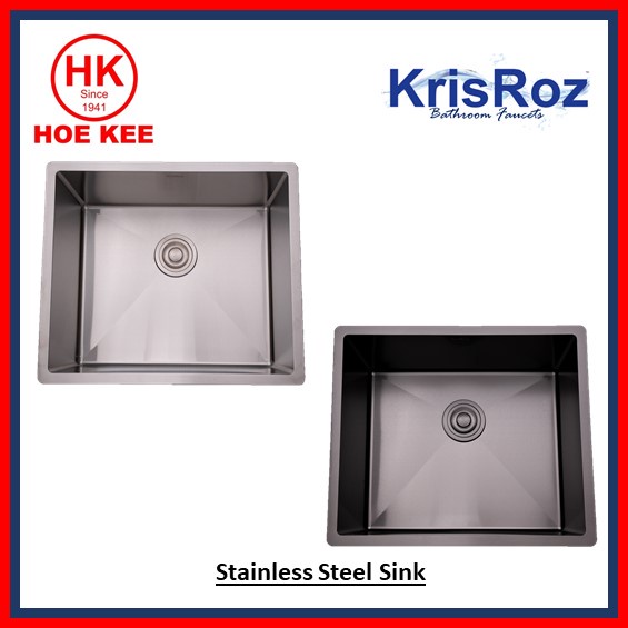 Krisroz KRH-5446X-NS/B Undermount PVD Stainless Steel Kitchen Sink ...