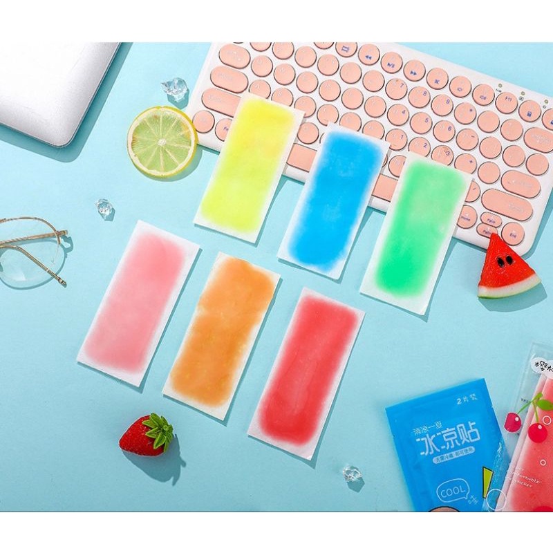 Cooling Minty Body Gel Sticker Pad Patch ︎Reduce Heat Temperature Fever ...