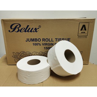 Belux Jumbo Toilet Rolls [12 Rolls per Box] 2 ply x 150M x 12 *100 ...