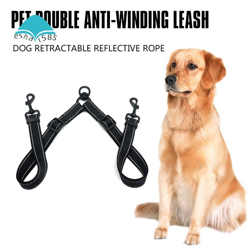 Double leash for outlet large dogs