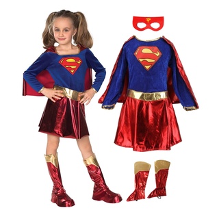 Warner Bros. Justice League Supergirl Girls Cosplay Costume Dress