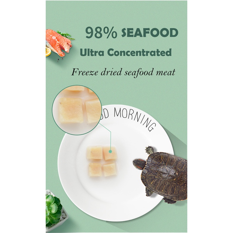 YEE Dried Fish Turtle Food, Multi-Mix Aquarium Food Semi-Aquatic Turtle ...