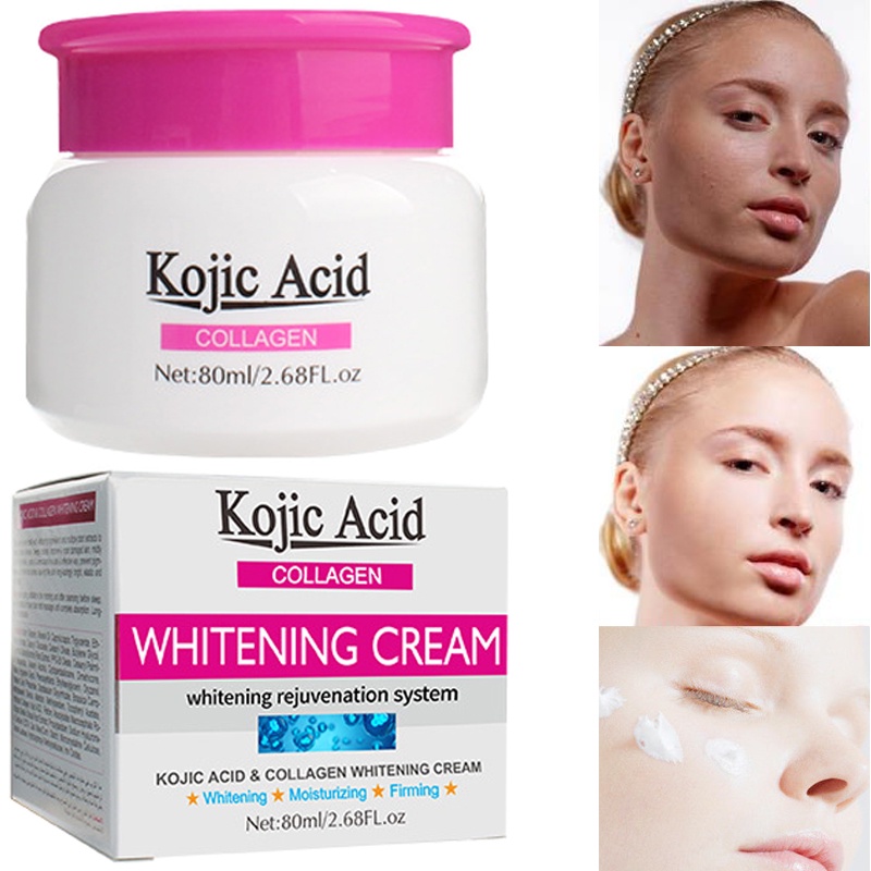 Qoo10 - *KOJIC ACID COLLAGEN* WHITENING FACE CREAM (80ML) : Skin Care