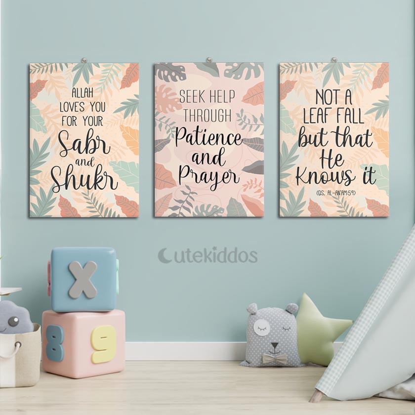 HIASAN DINDING KAYU Wall Decor Quotes Wall Hanging Islamic Home Decor Wooden Poster Wall Display