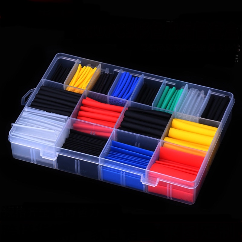 580pcs Heat Shrink Insulation Tube wire Wrap wire Sleeve Set Box tubing ...