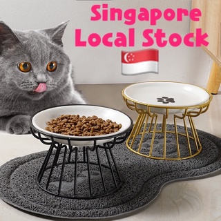 Elevated ceramic clearance cat bowls