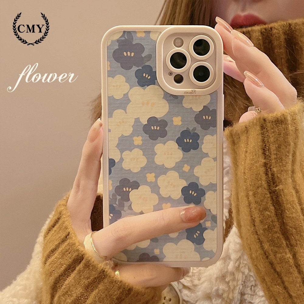 Iphone case vintage flowers mobile tpu soft for iphone 7 8 plus 11pro max 12mini 13 XR XS