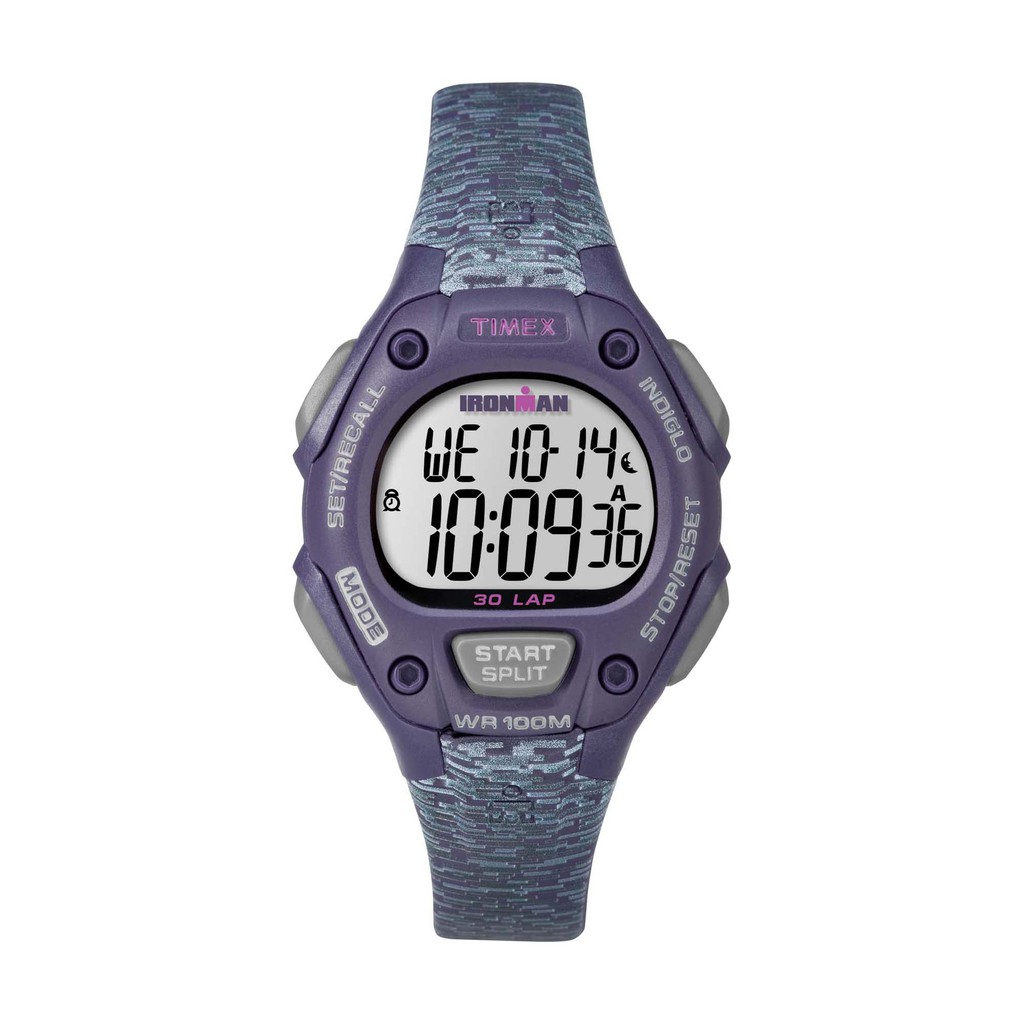 Timex IRONMAN Classic 30 Mid Size Resin Strap Watch Purple TW5M07500 Shopee Singapore