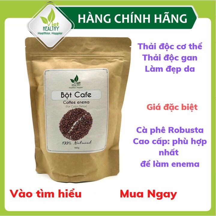 Pure, Organic, detox enema Coffee Powder 500g Viet Healthy, detox detox