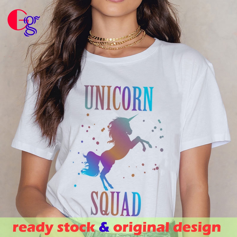 unicorn Oversized cool reality t shirt geek Women t-shirt female clothing white tshirt Large Size pun top sketch tee movie