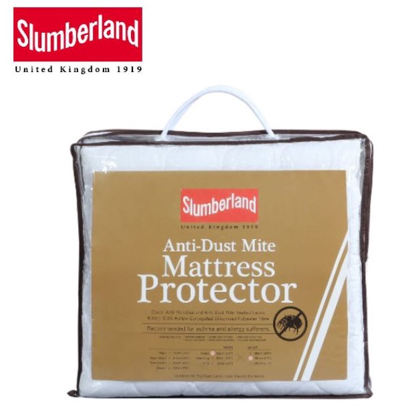 SLUMBERLAND AntiDust Mite Mattress Protector Shopee Singapore