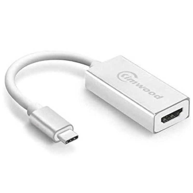 USB C to HDMI Adapter, Kimwood USB 3.1 Type C to HDMI Adapter 4K (Thunderbolt 3 Compatible