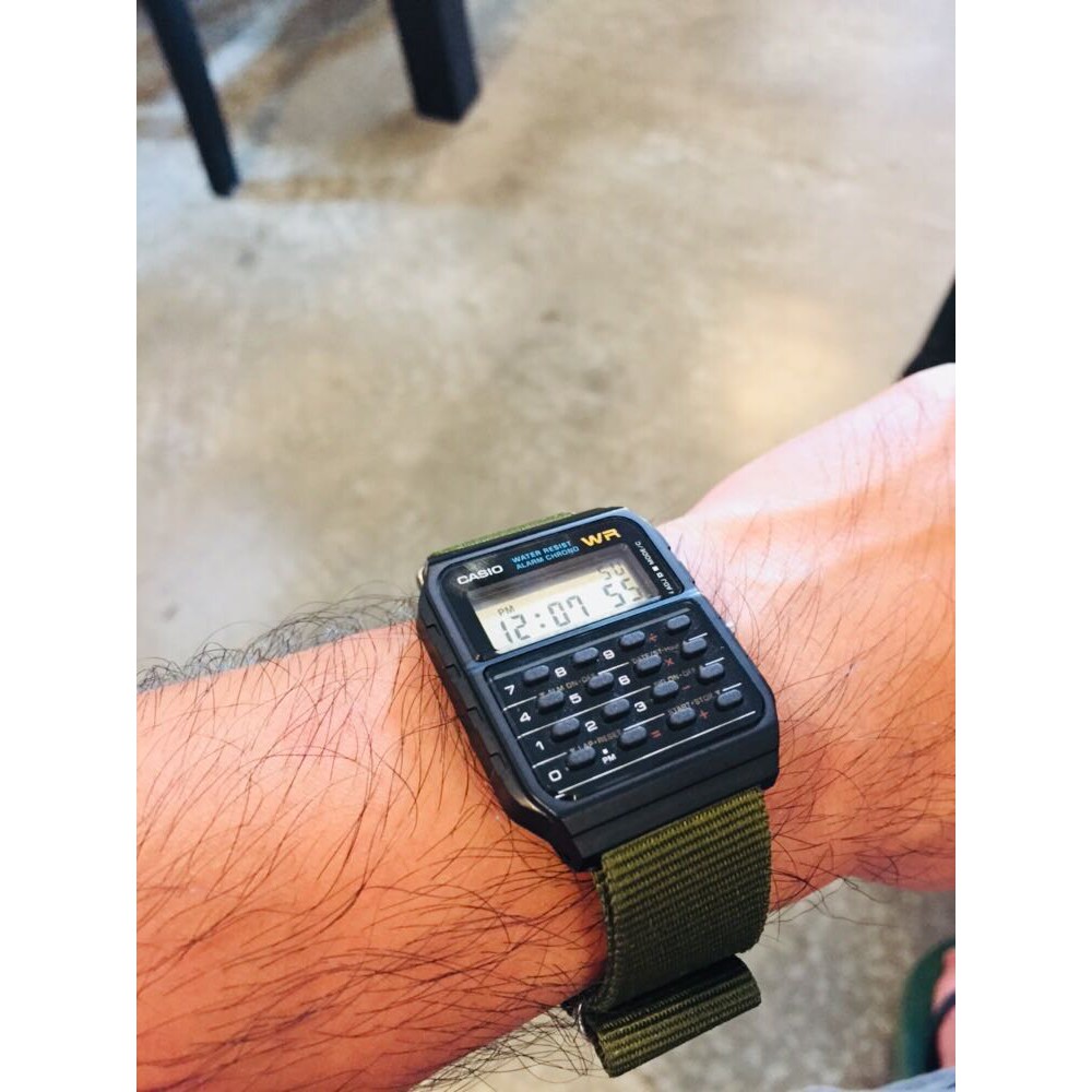 Casio CA 53W 1Z DATABANK Calculator Black Resin Men s Watch Shopee Singapore