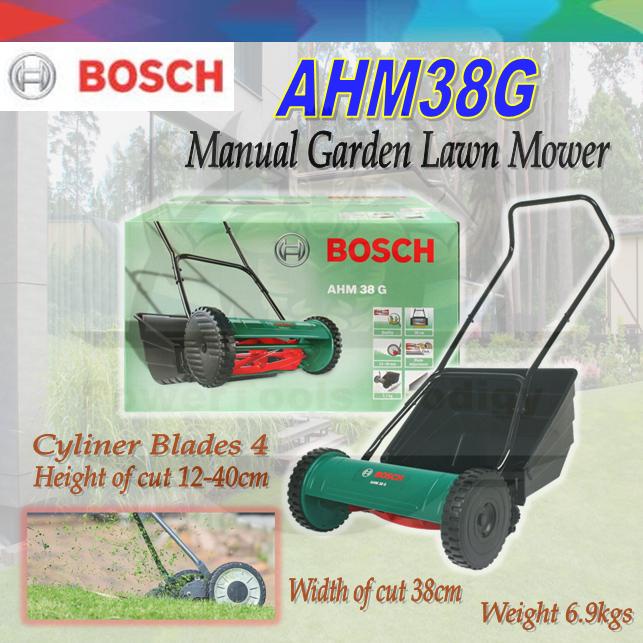BOSCH LAWN MOWER/ MANUAL LAWN MOWER AHM38G Shopee Singapore