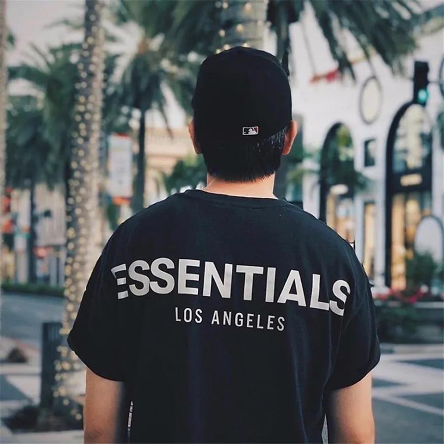 Fear Of God Essentials Los Angeles 3m Boxy T-shirt Black