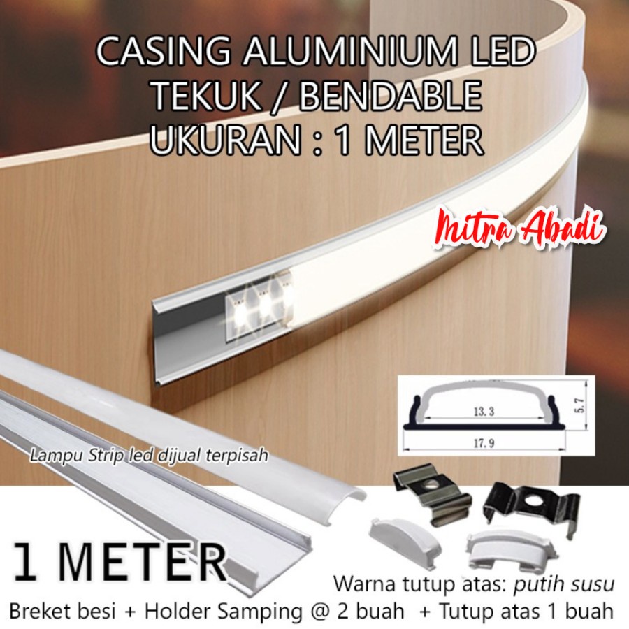 Aluminum Strip LED Bendable Casing Flexible Bendable/ | Shopee Singapore
