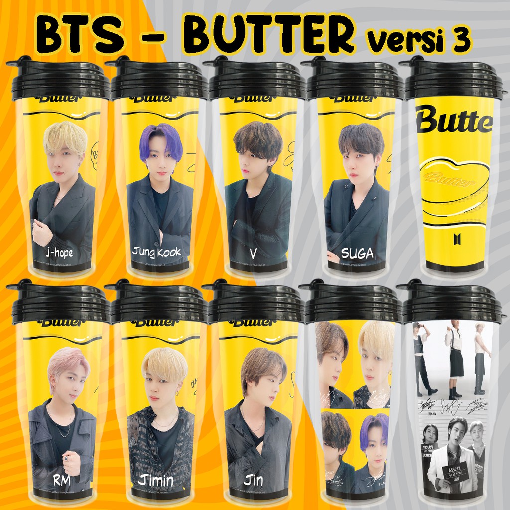 Bts Butter Tumbler version 3 KPOP Merchandise Unofficial bt21 Drinking ...