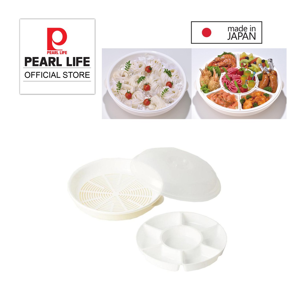 Pearl life (MADE IN JAPAN) Rotate Draining Colander With Tray And Lid ...