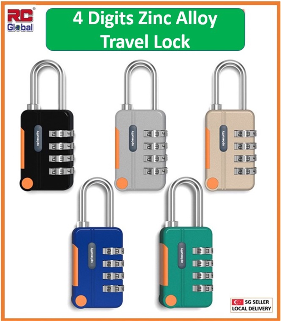 RC-Gadget Travel lock / 4 Digits combination lock / Travel Password ...