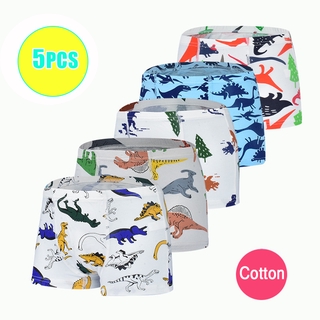 3 Pcs Cotton Underwear For Toddlers Child boys Dinosaur Cartoon