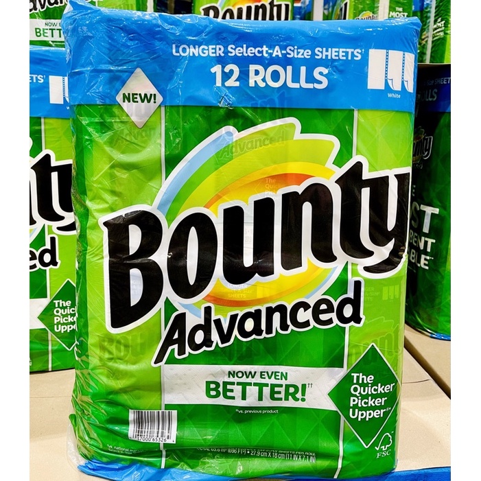 Bounty Two-Layer Random Tear-Off Premium Kitchen Towels 101 Sheets X 12 ...