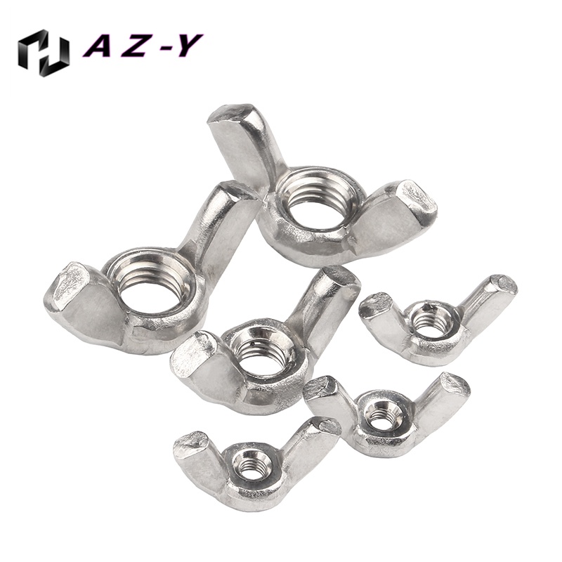 10-QTY) A2 304 Stainless Steel Wing Nuts Butterfly Nut M8 - FREE