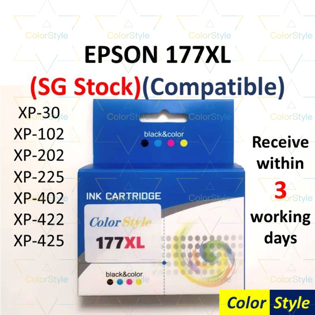 SG】 EPSON 177XL Ink Cartridge for EPSON XP-30/XP-102/XP-202/XP-225/XP-402/XP-422/XP-425 | Shopee