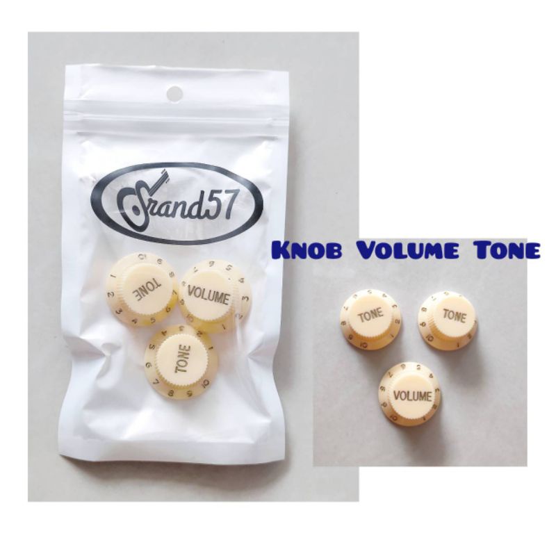 Guitar knob tone control knob volume knob set ivory knob volume tone ...