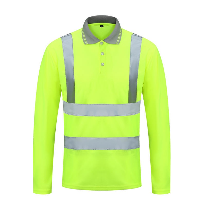 PPE Safe Jacket Uniform Polo Shirt Long Sleeve T-shirt Quick Dry ...