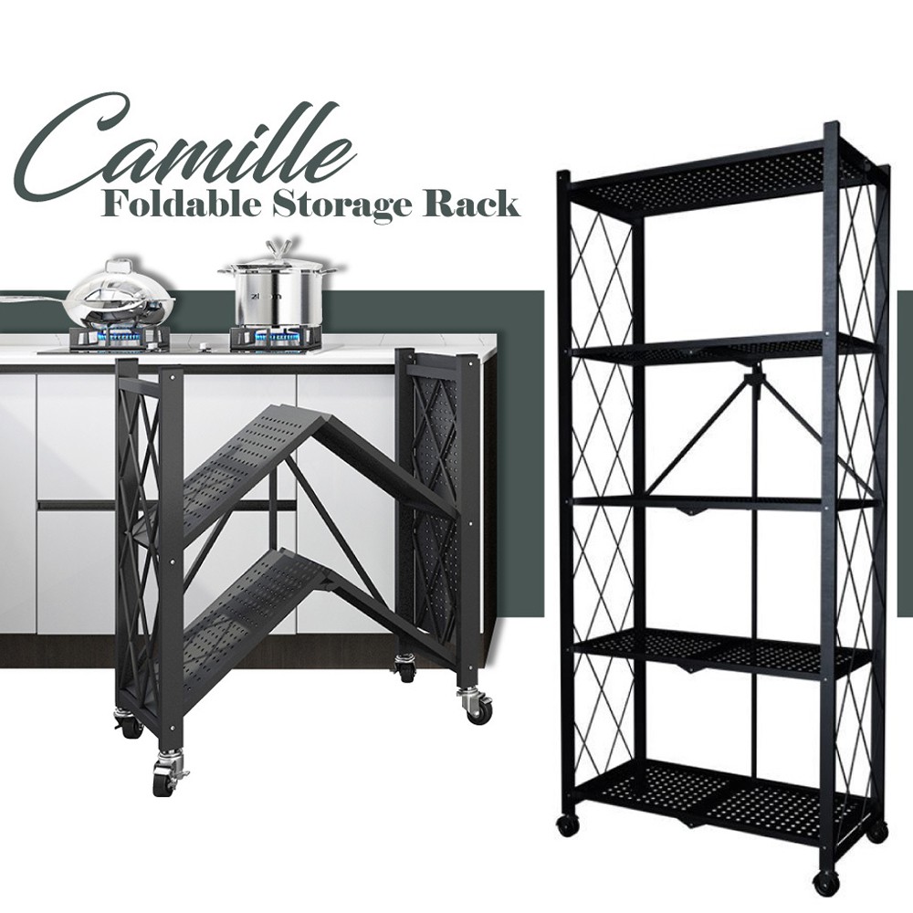 (JIJI SG) CAMILLE Folding Storage Metal Storage Kitchen Rack | Shopee ...
